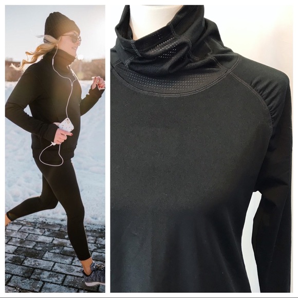 Tops - Fleece Lined Athletic Turtleneck